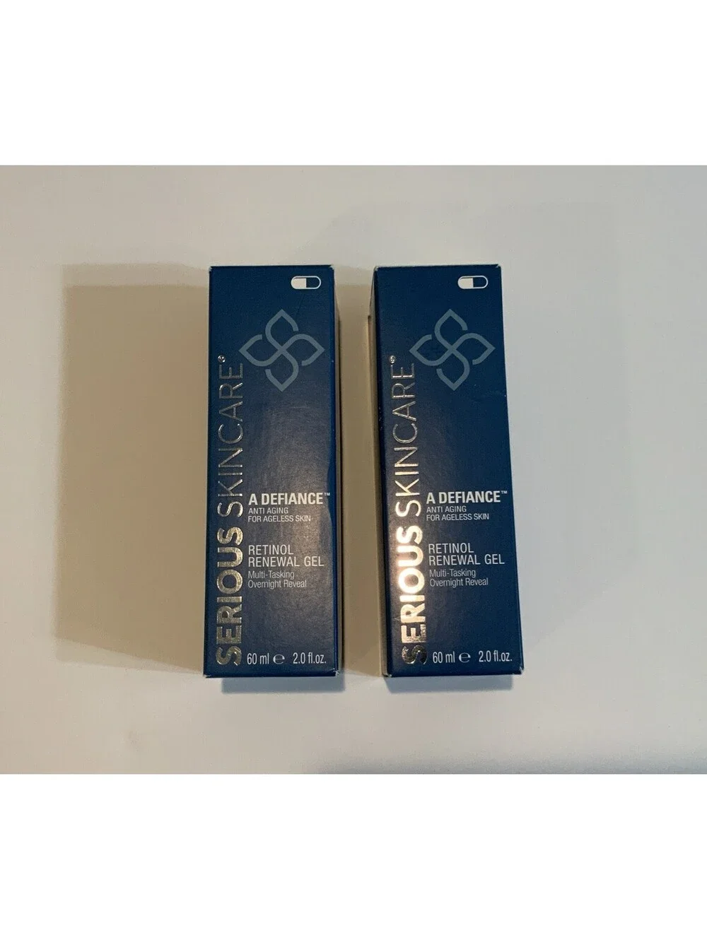 Lot Of 2 Serious Skincare A Defiance Retinol Renewal Gel 2 Oz New Sealed